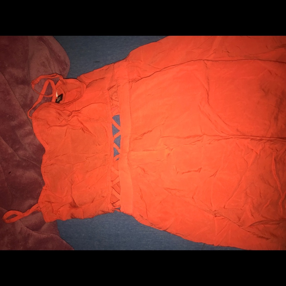 ORANGE MINI DRESS